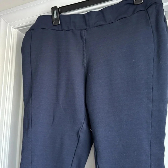 LOFT Navy Ponte Pants - Picture 2 of 4